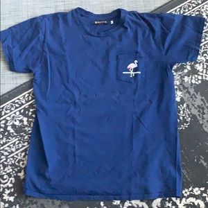 Kinfolk Navy Flamingo Short Sleeve T